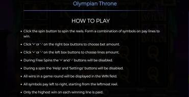 Olympian Throne: Правила